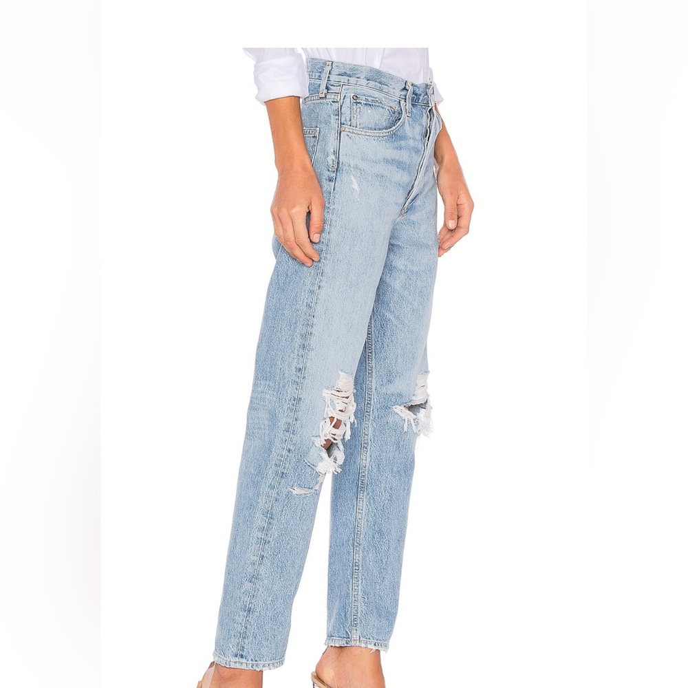 Agolde 90’s middle rise loose fit Light Blue Denim Jeans